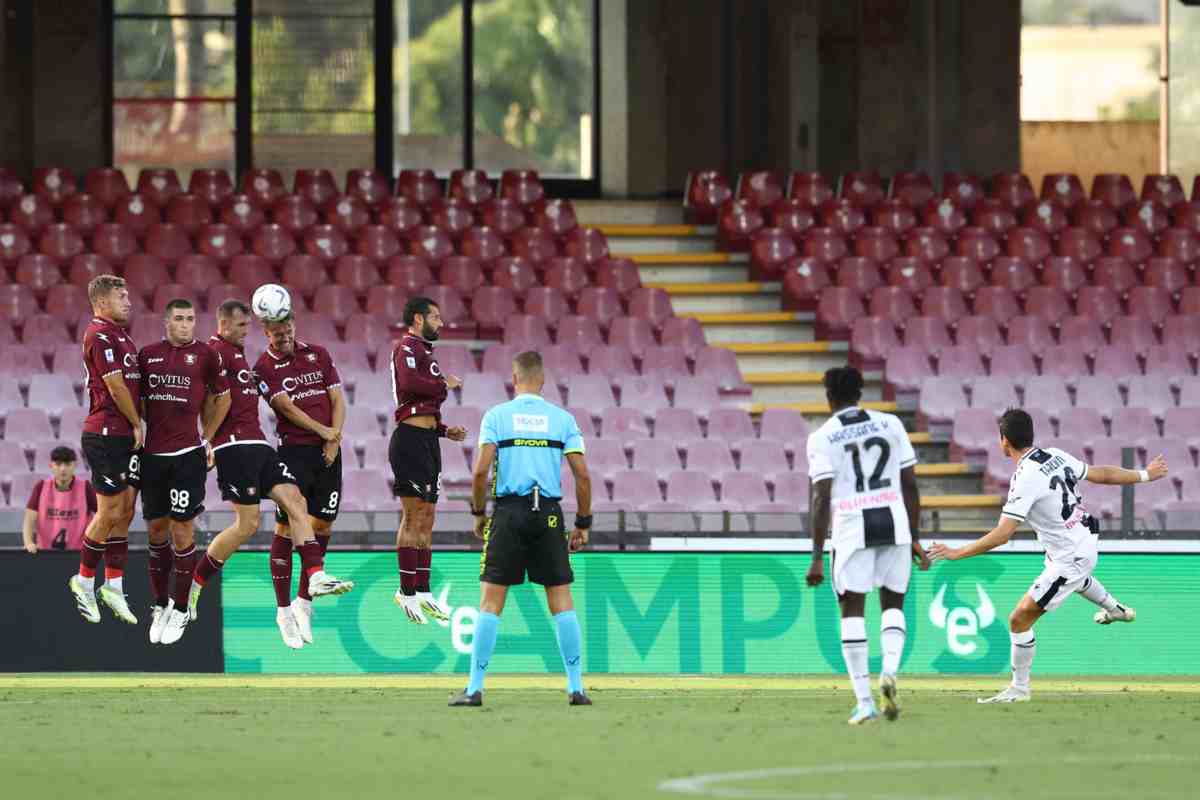 Salernitana-Udinese, seconda giornata di campionato