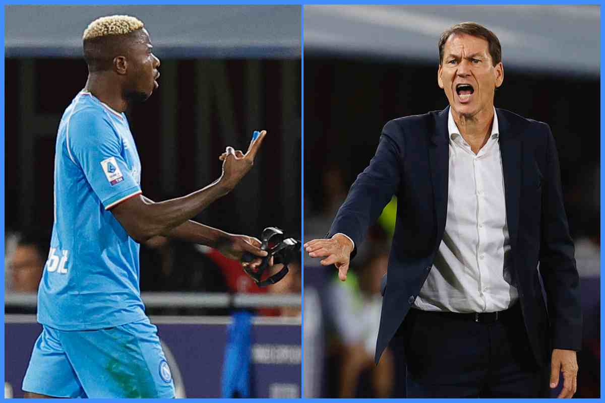 Victor Osimhen e Rudi Garcia