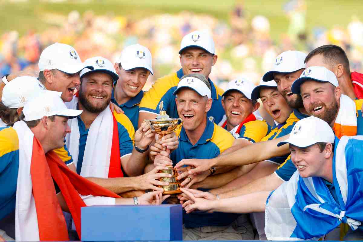 Luke Donald con il Team Europe