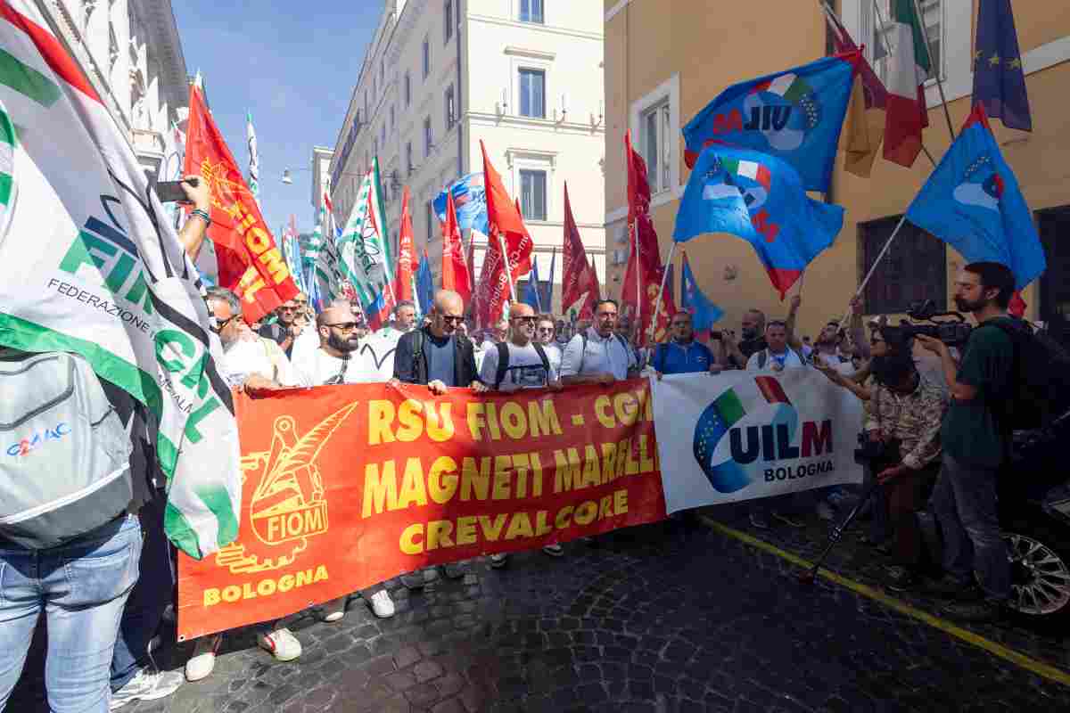 Protesta operai Magneti Marelli