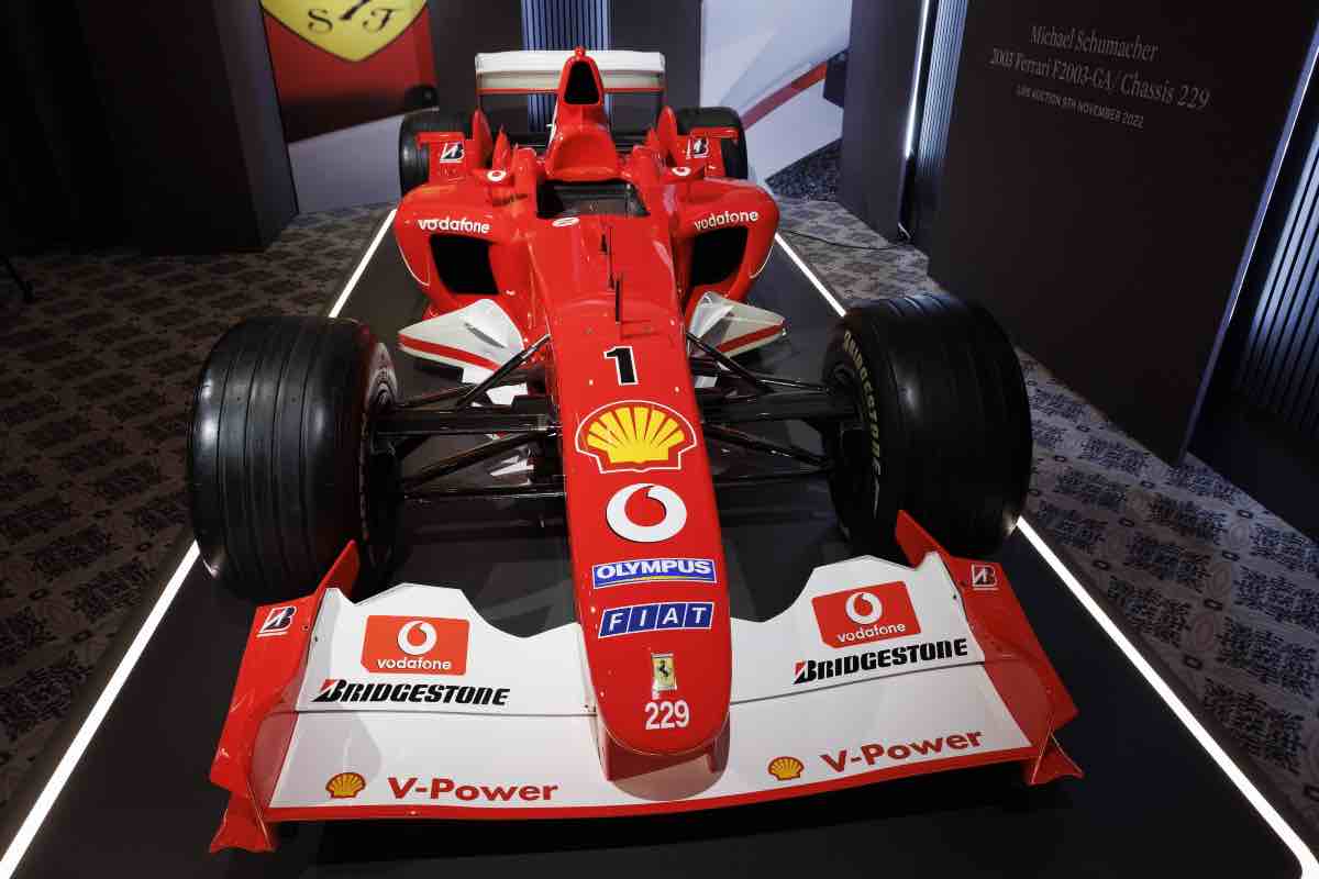 Ferrari del 2005 di Schumacher è in vendita