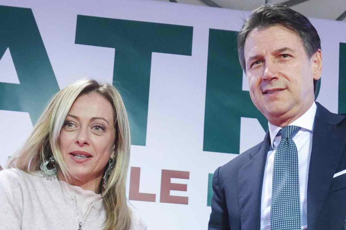 Giorgia Meloni - Giuseppe Conte: lo scontro sul Superbonus 