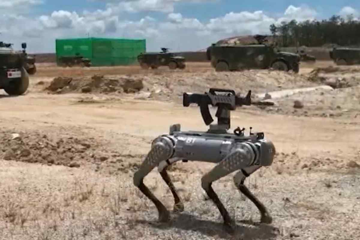 I dettagli del cane robot