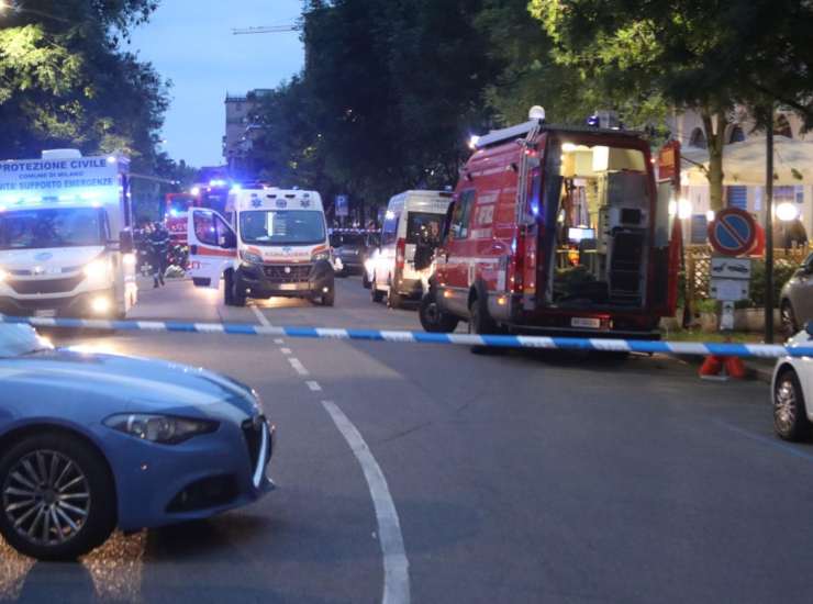 Incendio edificio Milano