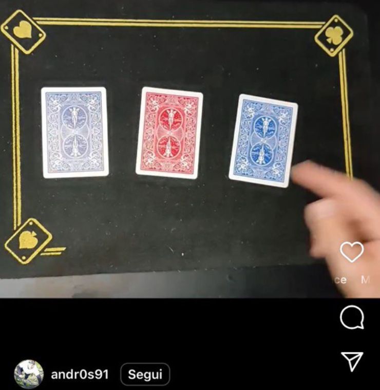 Truffa gioco tre carte