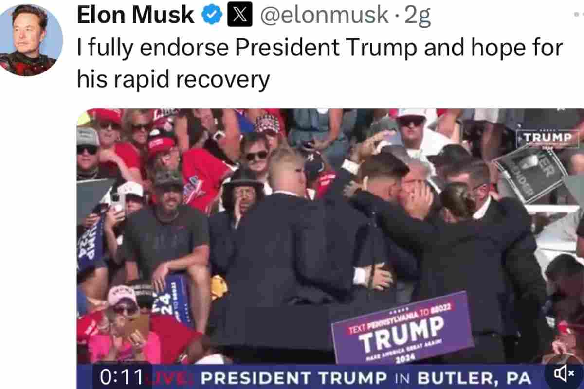 Musk pro Trump su twitter