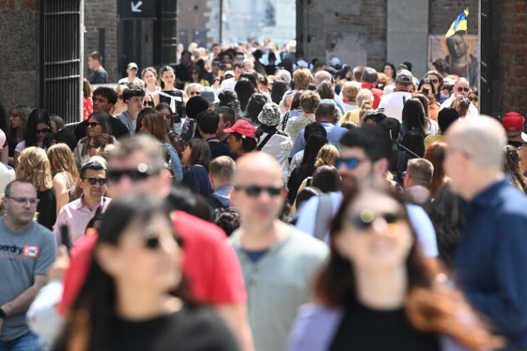 Turisti e caldo in Italia