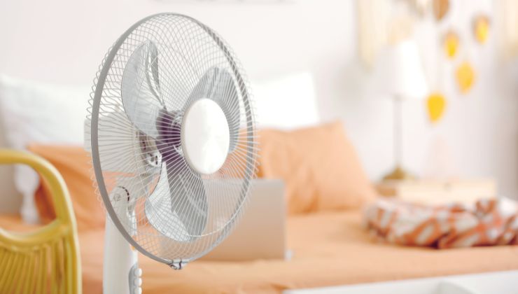 ventilatore rimuovere la polvere senza smontarlo