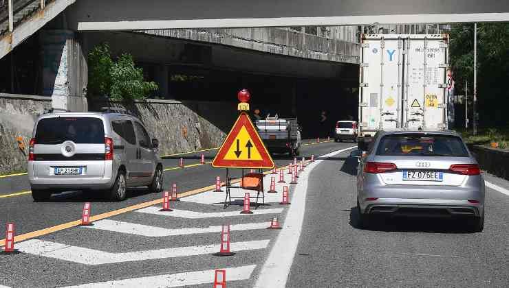 dettagli chiusura autostrada 