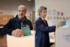 Marco Bucci e Andrea Orlando votano alle regionali in Liguria