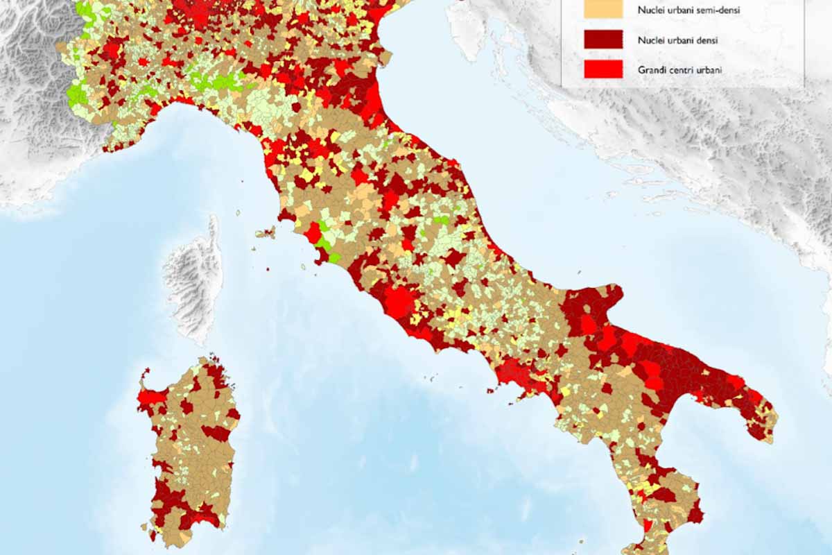 Atlante Ispra 2024: le aree urbane da ripristinare