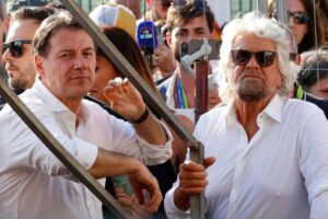 Giuseppe Conte, Beppe Grillo a un evento pubblico