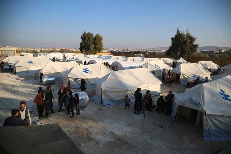 Campo profughi ad Aleppo 