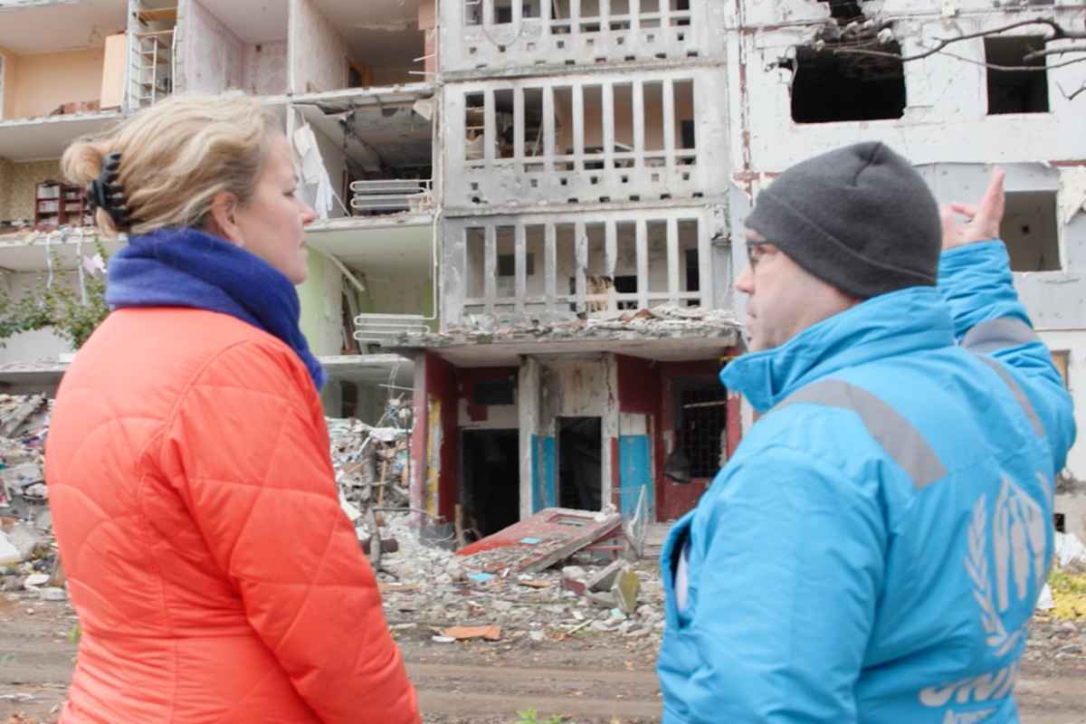 La visita in Ucraina dell'Unhcr