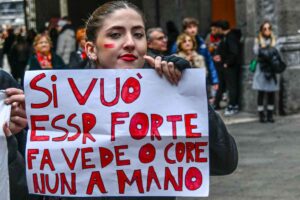 Violenza contro le donne, la manifestazione