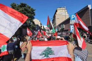 manifestazione libano