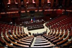 Aula della Camera dei deputati in una foto dall'alto