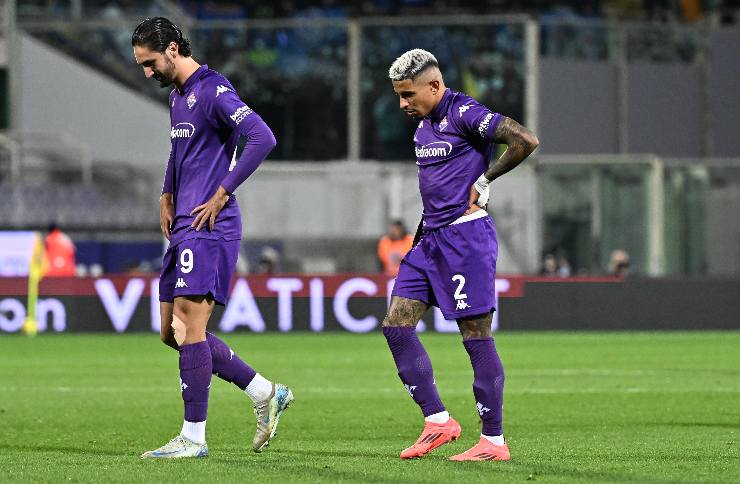 Giocatori della Fiorentina preoccupati per Bove