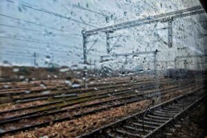 Treno pioggia crisi climatica