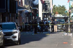 Il luogo dell'attentato terroristico a New Orleans