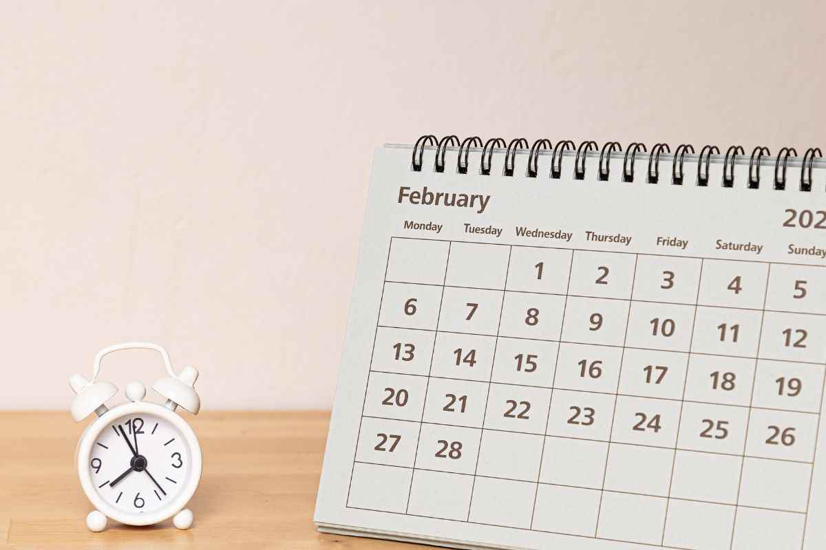 Calendario febbraio scadenze