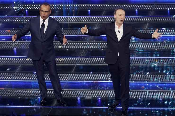 Conti e Benigni a Sanremo 2025