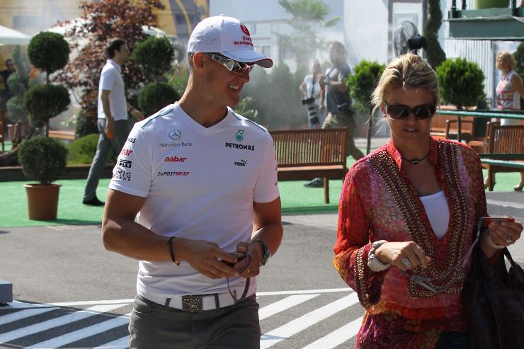 Michael Schumacher insieme a sua moglie Corinna