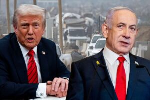 Sullo sfondo la guerra a Gaza, in primo piano Donald Trump e Benjamin Netanyahu