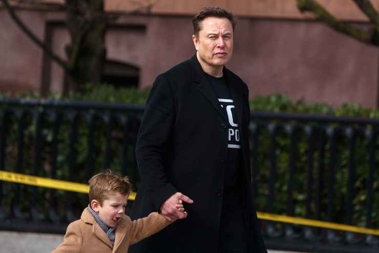 Elon Musk e il figlio