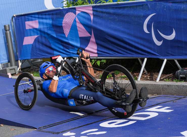 Luca Mazzone in handbike