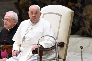 Papa Francesco nell'Aula Paolo VI