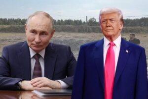 Sullo sfondo la guerra in Ucraina, in primo piano Trump e Putin