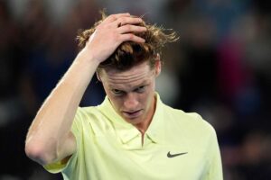 Jannik Sinner durante gli Australian Open