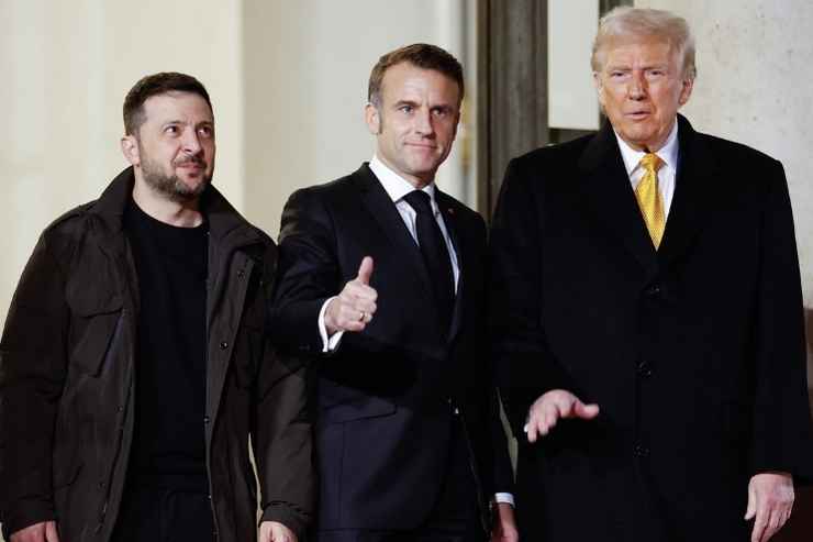 Zelensky Macron Trump