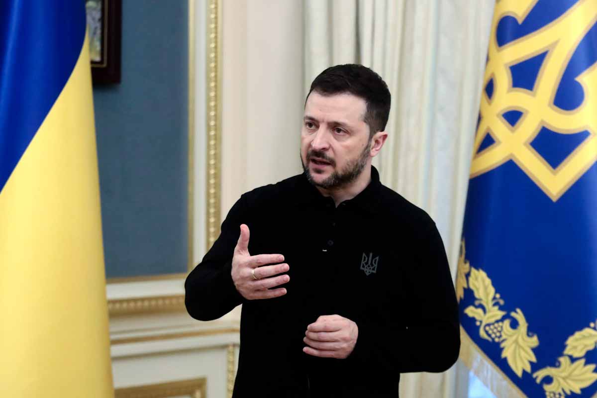 il presidente dell'Ucraina Volodymir Zelensky