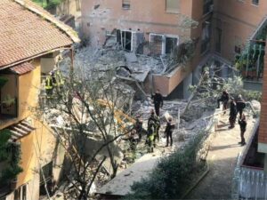 Esplosione palazzina Roma