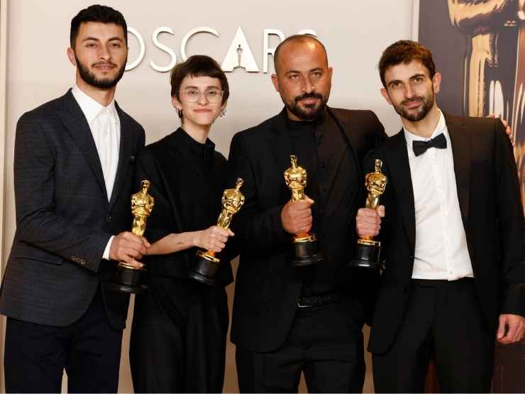 Hamdan Ballal e altri vincitori Oscar