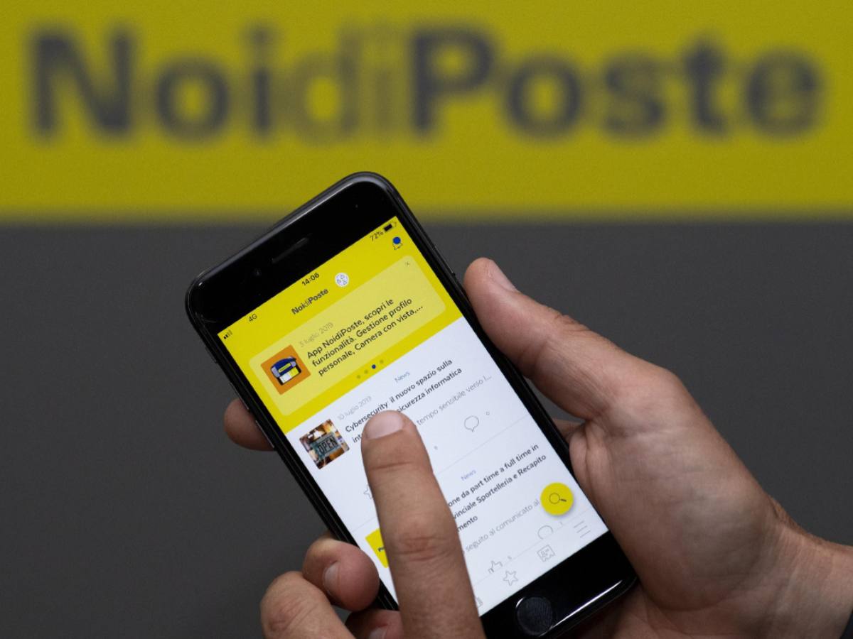 Smartphone app Poste Italiane