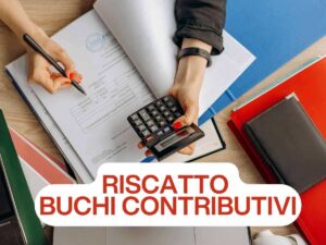 Donna calcoli scritta riscatto buchi contributivi