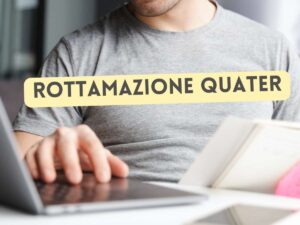 Uomo calcoli scritta Rottamazione quater