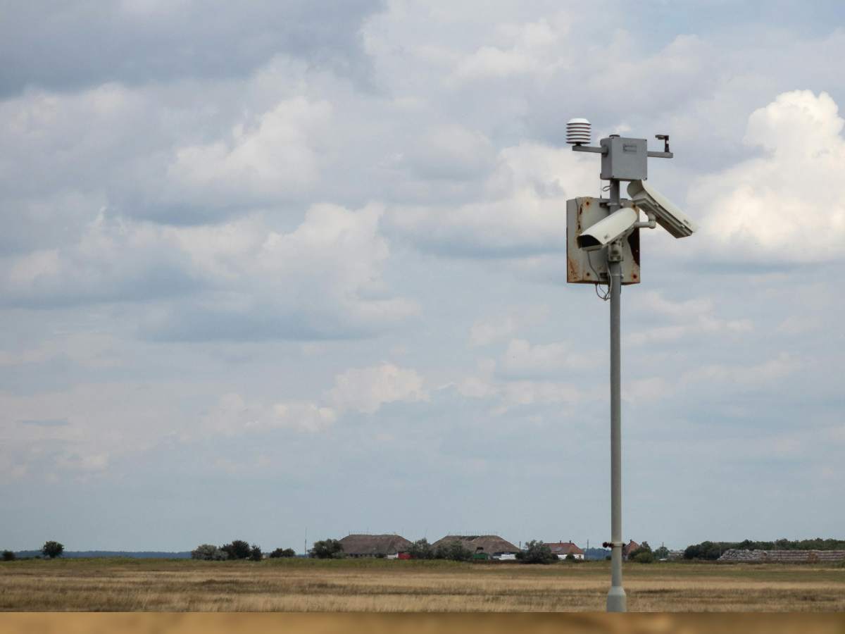 Telecamere su una strada per il controllo della velocità